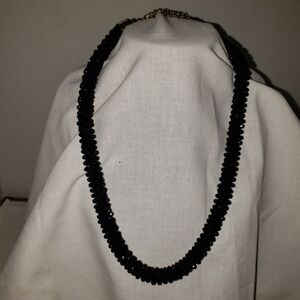 Beautiful Sparkly Black Thick Chunky Beaded Rope Necklace by ALDO